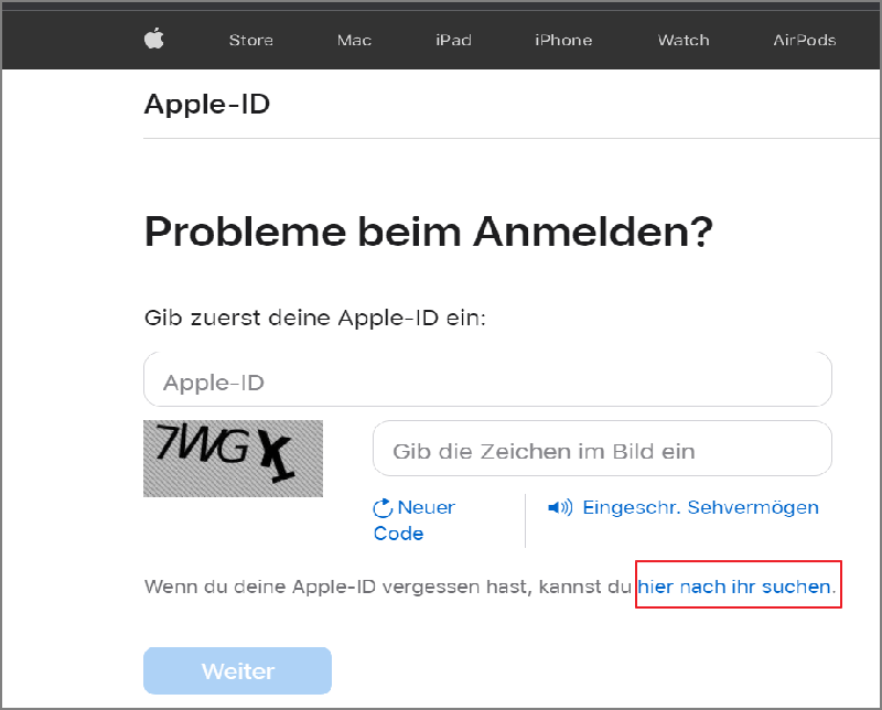 Apple-ID oder Kennwort vergessen iphone zurücksetzen ohne apple id