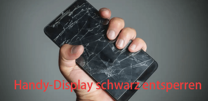 Handy-Display schwarz entsperren
