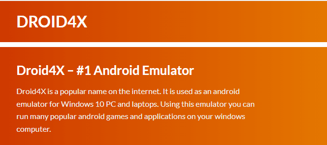 Droid4x-Android-Emulator