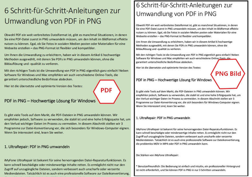 PDF in PNG konvertieren online