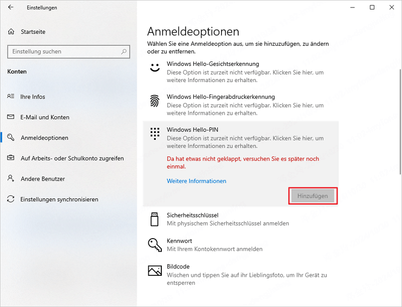 windows 11 pin passwort ändern