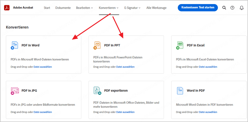 PDF mit vergessem Passwort in PPTX konvertieren