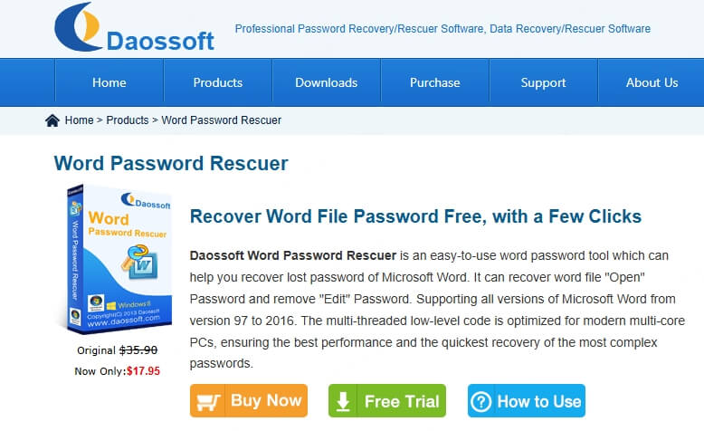 Daossoft Word Password Recovery