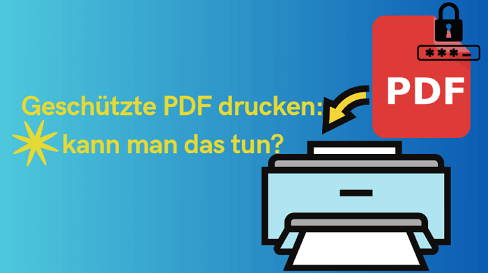 geschützte pdf drucken