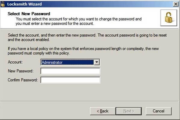 passwort von windows 7 vergessen mit Locksmith entsperren