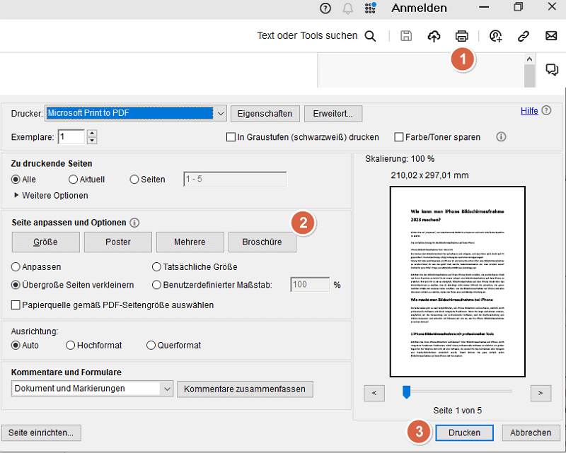 pdf geschützte datei drucken