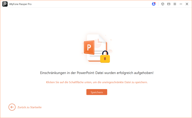 PowerPoint Schreibschutz erfolgreich aufgehoben