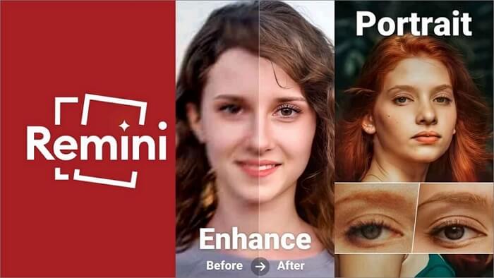 qualität bild verbessern Remini App