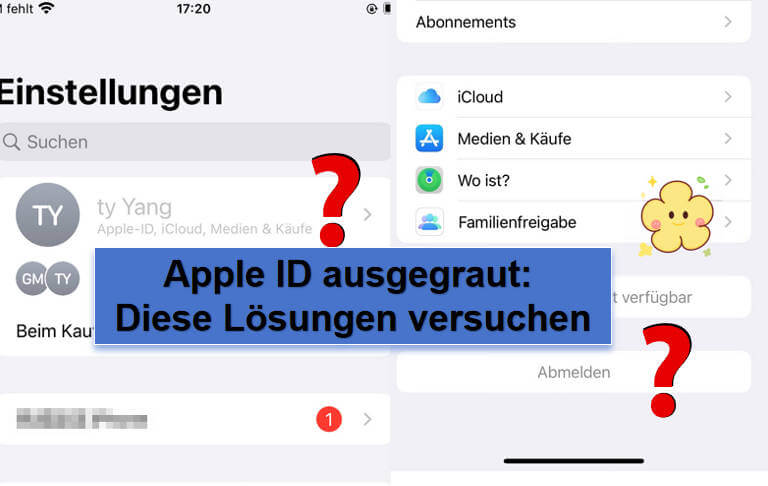 Apple ID ausgegraut: Diese Lösungen können Sie versuchen