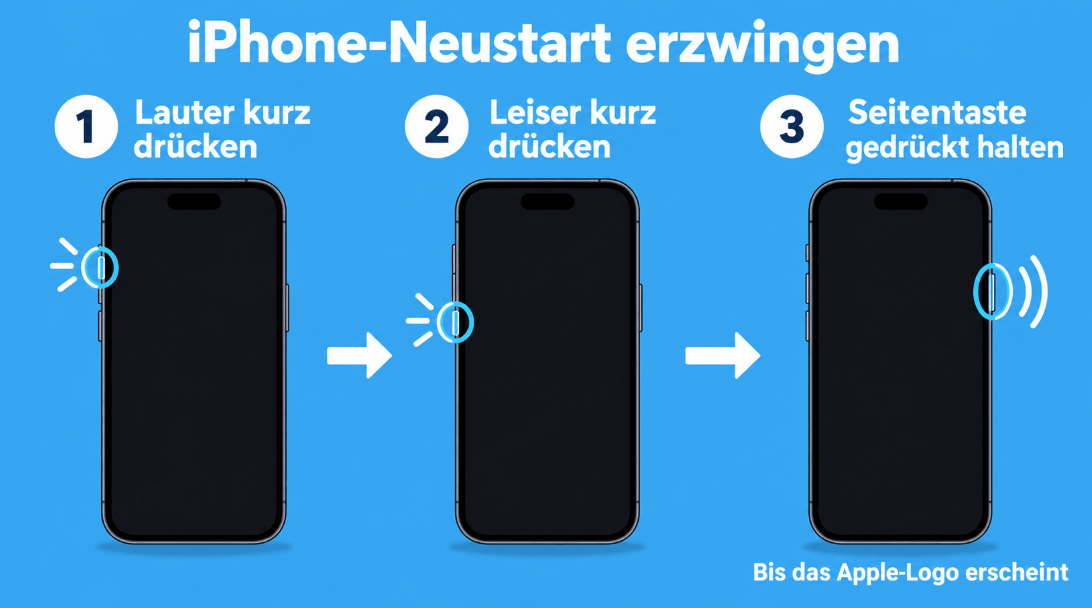 iPhone zurücksetzen Tastenkombination
