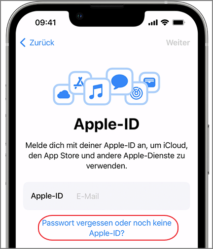Apple ID Passwort  vergessen zurücksetzen 