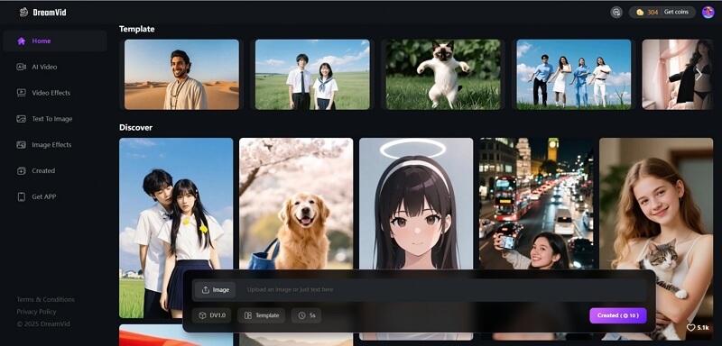 DreamVid als Invideo ai alternativ