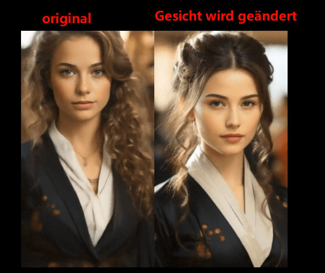 Gesicht in Video ersetzt mit DreamVid