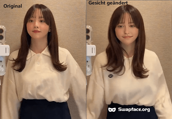 Video Gesicht ausgetauscht mit Swapface