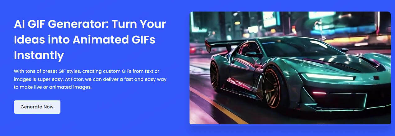 Fotor AI GIF Generator