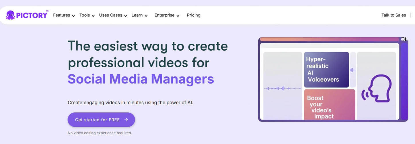 Pictory KI-Video-Generator kostenlos