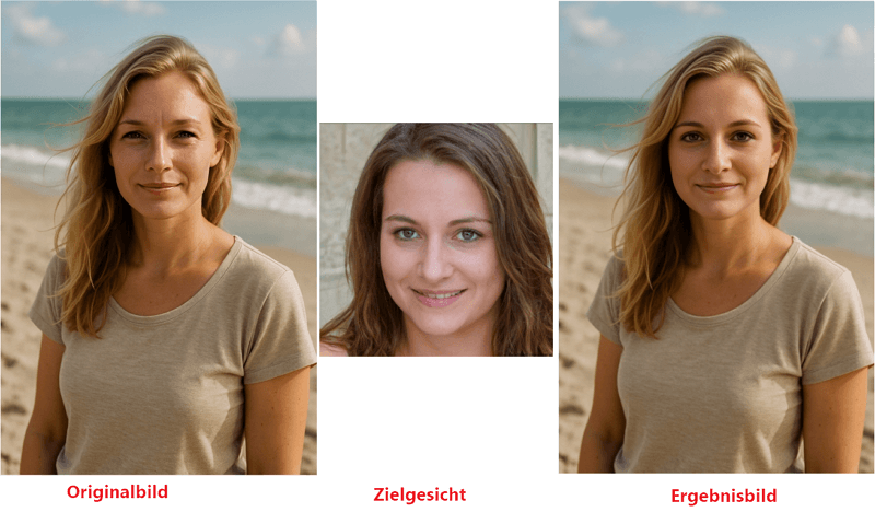Ergebnisbild, mit Vidnoz Face geändert