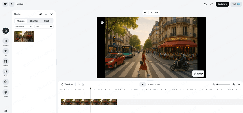 Vimeo online Bild zu Video