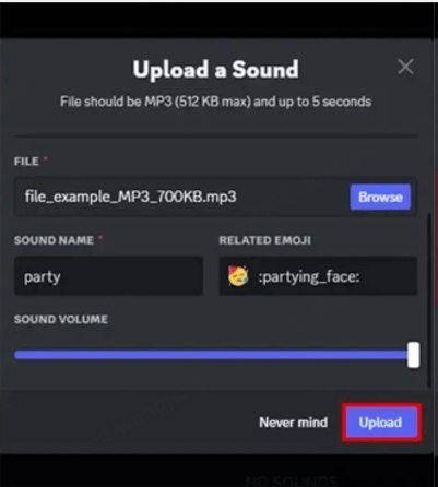 Discord Soundboard Hochgeladen