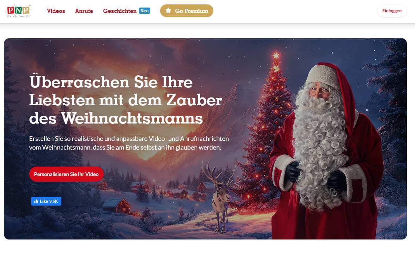 Portable North Pole (PNP) - Das Spezialwerkzeug für personalisierte Videos vom Weihnachtsmann