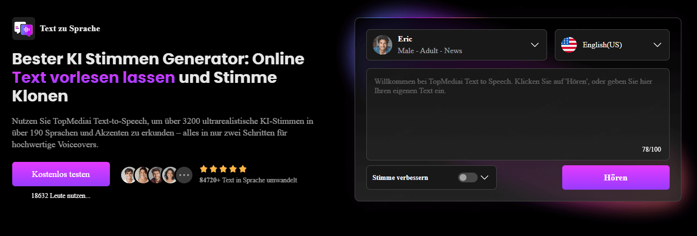 TikTok Text-to-Speech mit TopMedia
