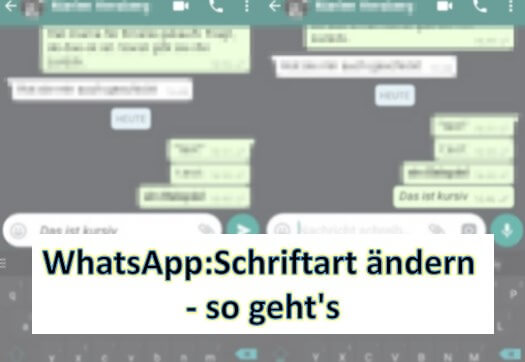 WhatsApp Schrift ändern-Tricks