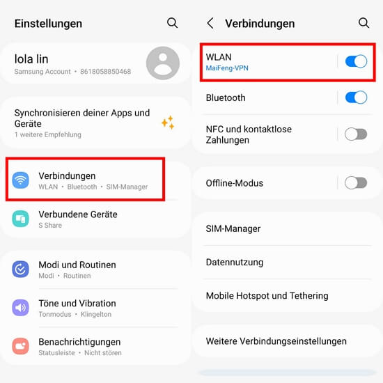 Android Netzwerkverbindung prüfen