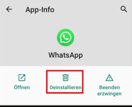 Whatsapp deinstallieren und installieren