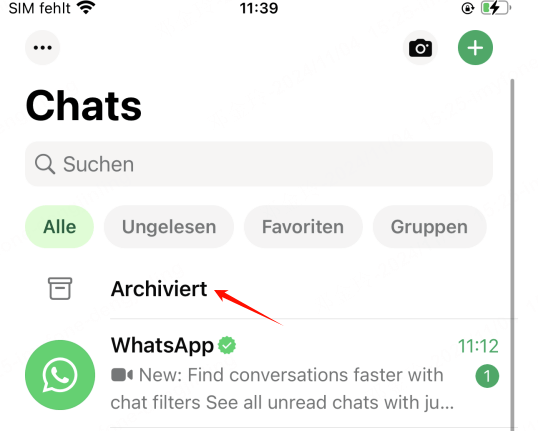 whatsapp archivierte chats anzeigen