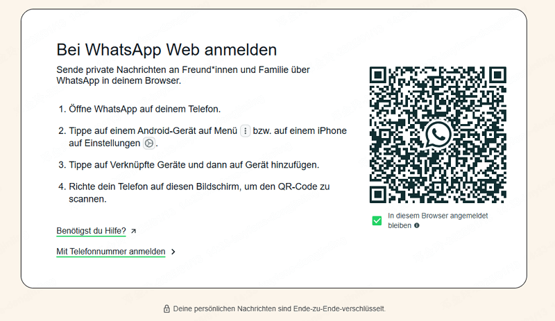 WhatsApp Web QR Code