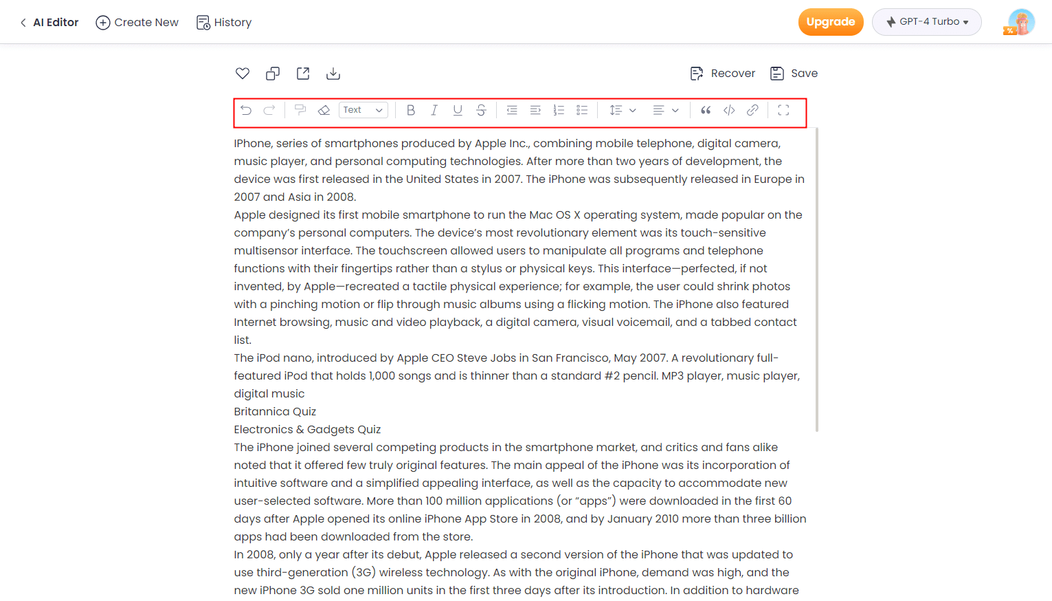 Texte einfügen