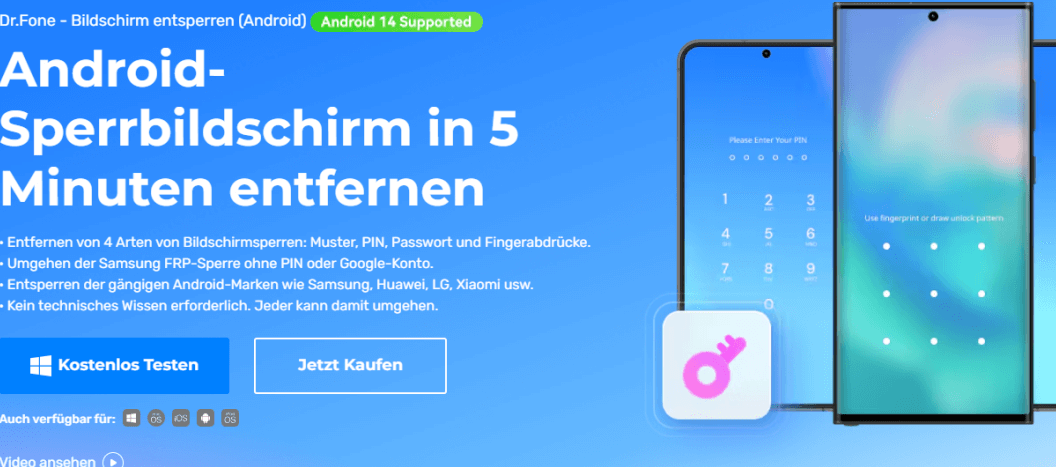 Dr.Fone - Bildschirm entsperren (Android)