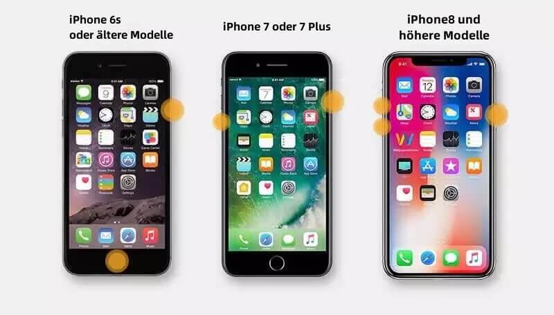 iphone nach update schwarz - zwangsneustart iPhone