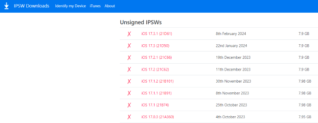 hent ios firmware fra ipsw