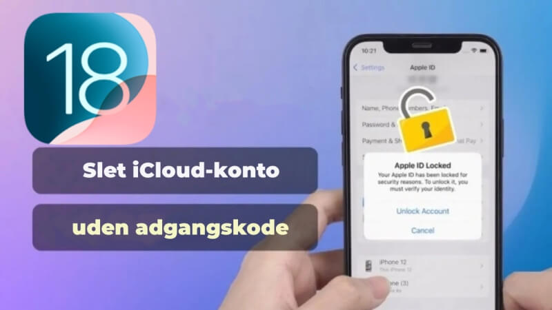 Sådan slet iCloud-konto uden adgangskode - iOS 17/18