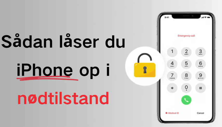 Sådan låser du iPhone op i nødtilstand