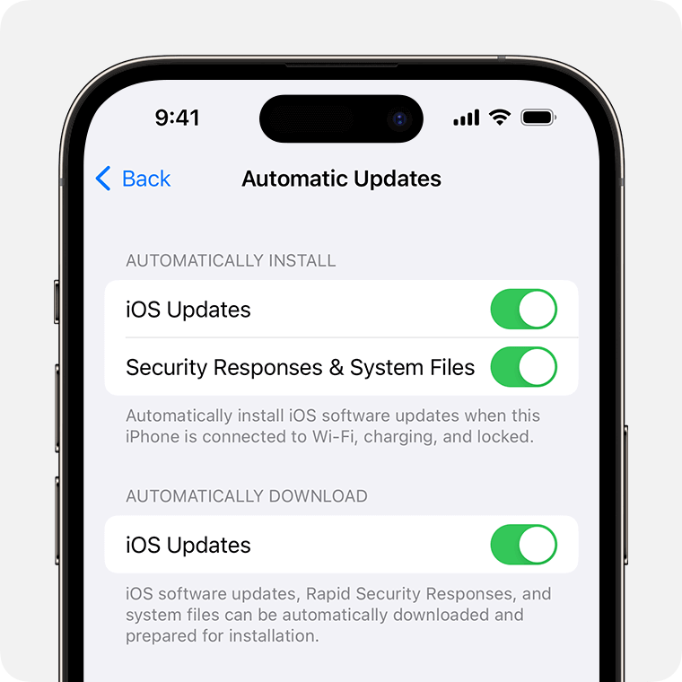 Opdater din iOS-version