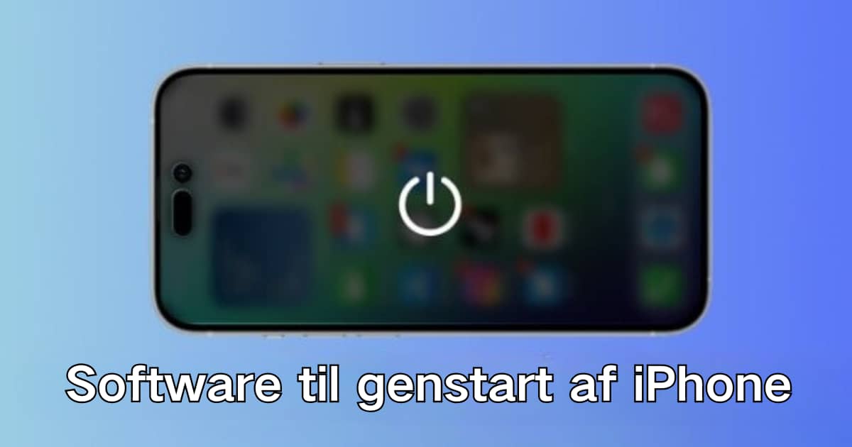 iPhone genstart software