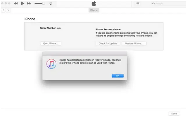 gendan iphone med itunes ved hjælp af dfu-tilstand