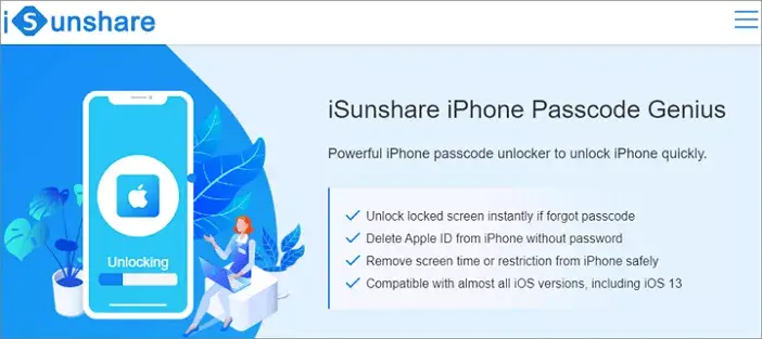  Software til oplåsning af iPhone-iSunshare iPhone Passcode Genius