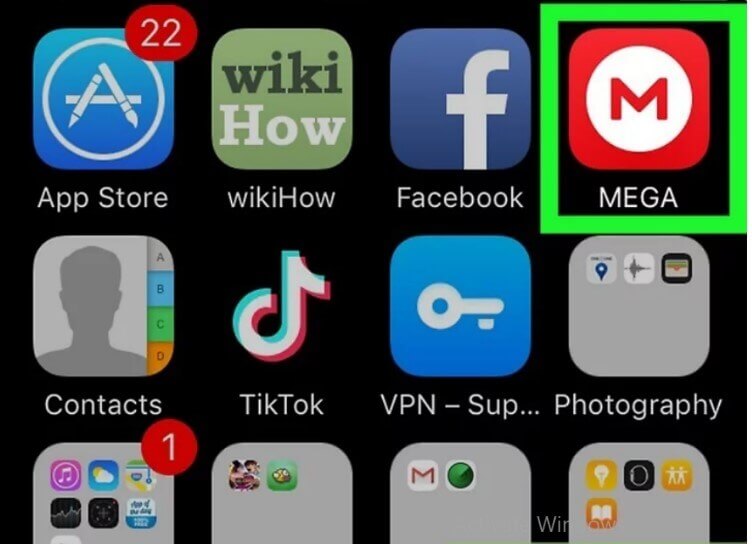 otwórz aplikację mega w systemie ios