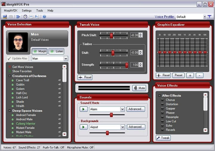 Morphvox stemmemodulator til kvinder