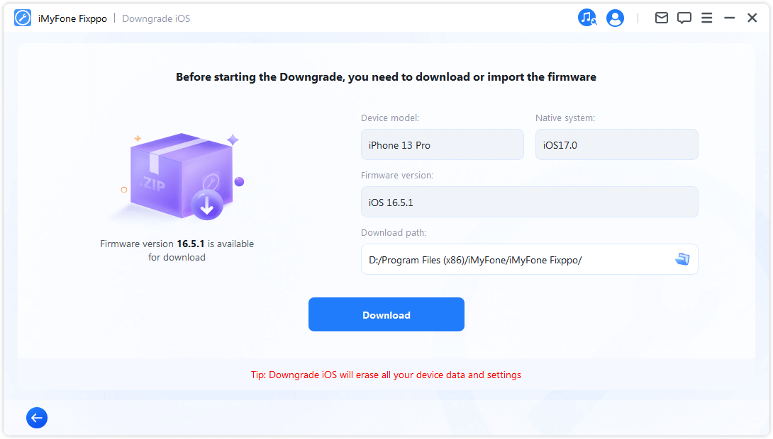 iMyfone Fixppo descargar firmware