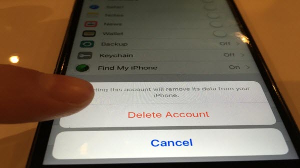 Eliminar la cuenta de iCloud en iOS 7