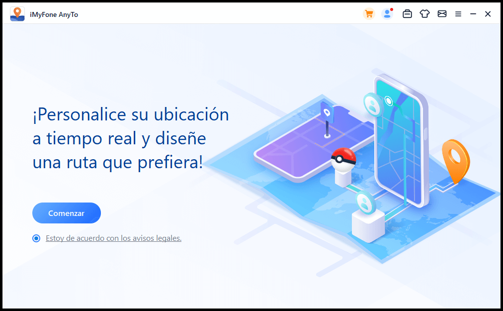 lanzar la aplicación imyfone anyto