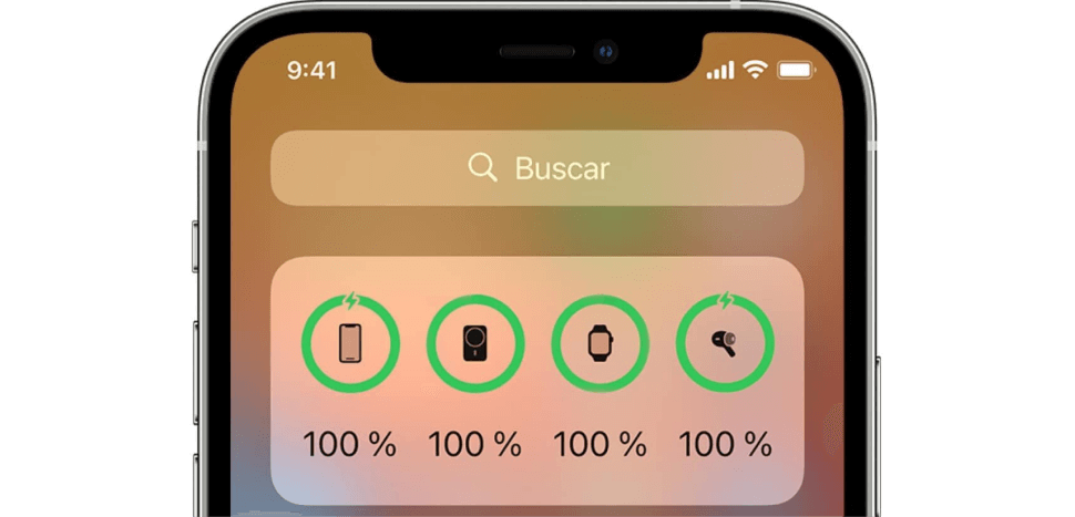 Falta el widget de batería de iOS 16 en el iPhone/iPad