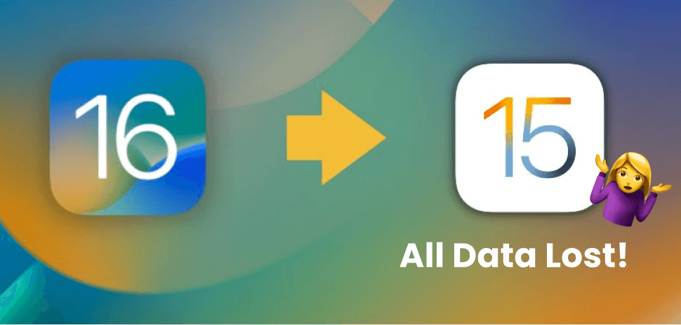 Todos los datos perdidos después de la degradación de iOS 16