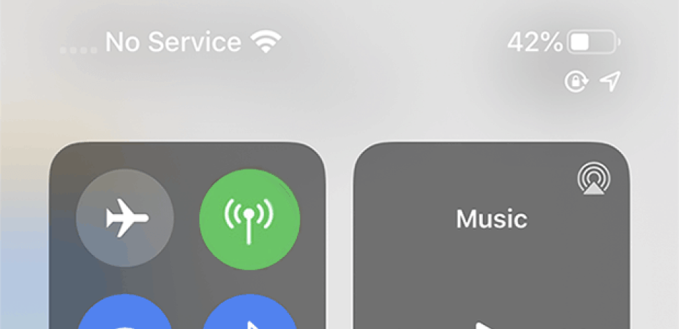 iOS 16 sin servicio o datos móviles