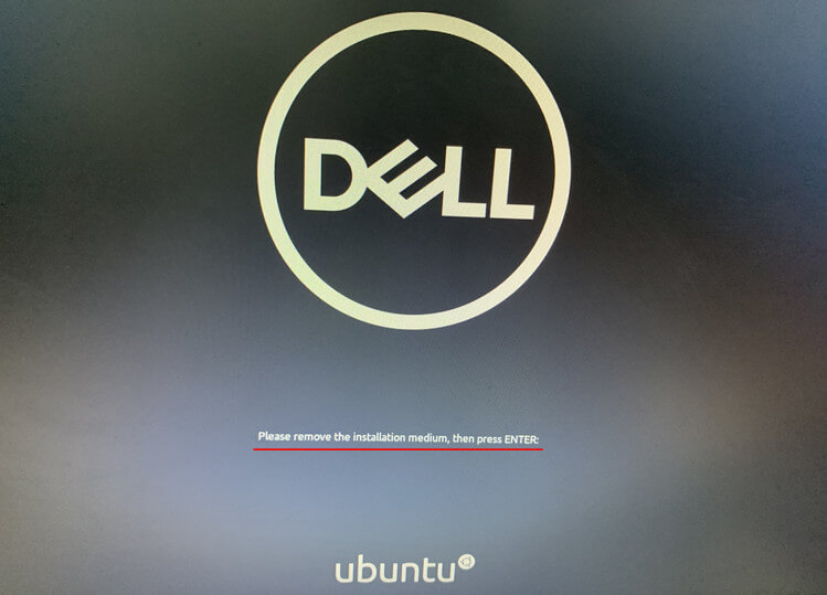 Quitar el medio de instalación de Ubuntu