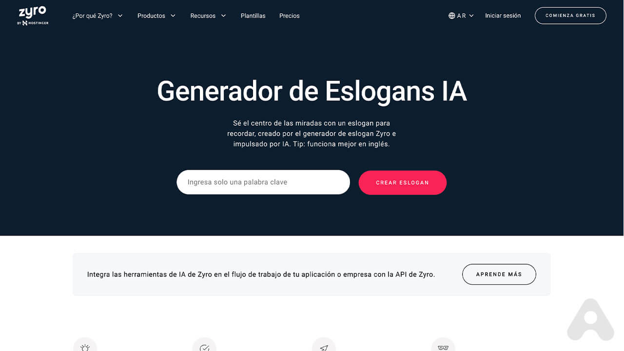 creador de eslogan con IA-Zyro Slogan Generator